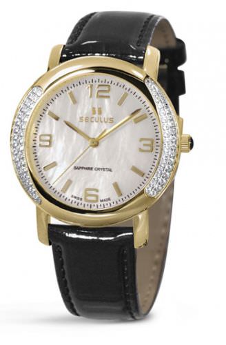 Seculus 1673.2.1063 mop, pvd-r-cz, pearl leather